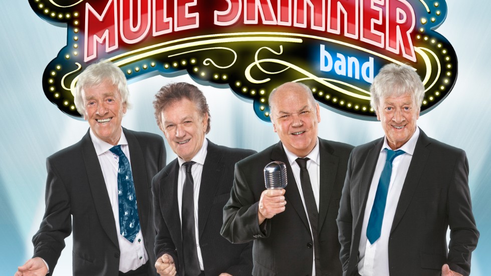 Till spelningen i Västervik får The Mule Skinner Band sällskap av Towe Widerberg. Enligt Bjarne Lundqvist, andra till vänster, kan publiken vänta sig en nostalgisk resa från 50-talet och fram till i dag.