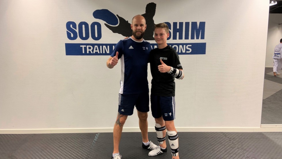 14-årige Linus Vesterlund från Piteå är redo för EM där hans tränare Jocke Sjöberg tror på stora chanser.