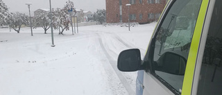 Polisen vädjar om försiktighet i snön