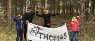 Thomas firade Valborg med att springa 11 mil
