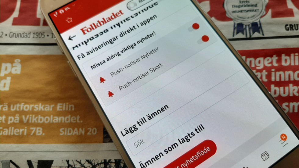 En inblick i Folkbladets nya app från 2020 med mängder av nya möjligheter för våra läsare. Under appen ligger Folkbladets papperstidning grundad 1905. Vi kör på i alla kanaler.
