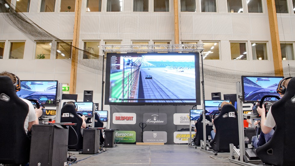 Ifjol var det premiär för virtuell bilsport under SM-veckan i Sundsvall.