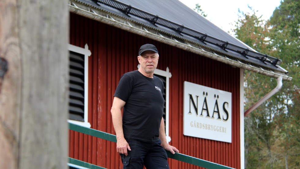 Bryggeriets ägare Gunnar Emanuelsson ser att försäljningen minskar till följt av coronakrisen.