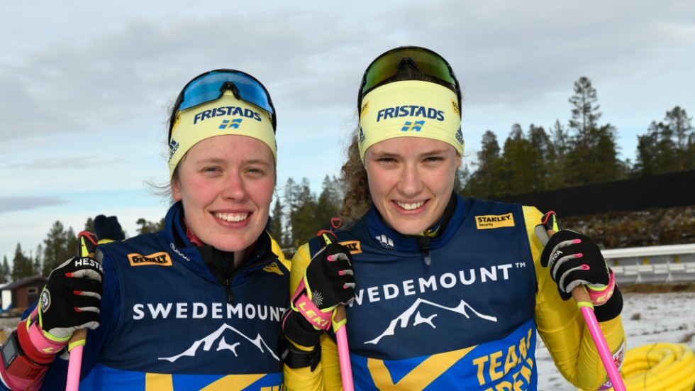 Elvira Öberg och Hanna Öberg tävlar om SM-medaljer till helgen. 