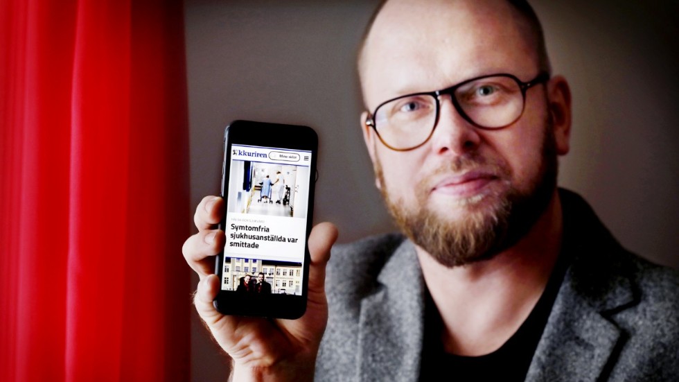 Nya kkuriren-appen är både snabbare och enklare. Dessutom är inloggningen mer stabil, berättar Jens Werner, onlinechef på Katrineholms-Kuriren.