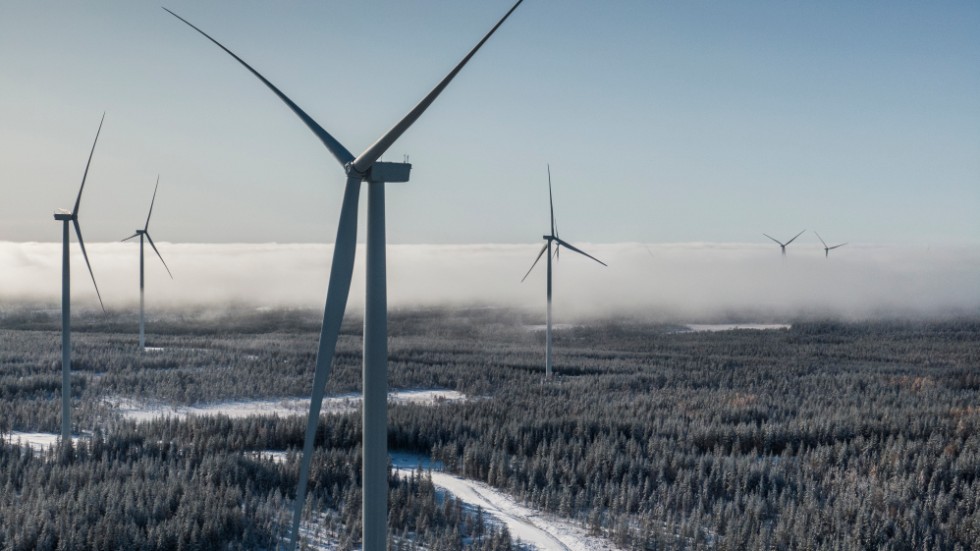 Markbygden 1101 utanför Piteå är Europas största vindkraftspark på land.
