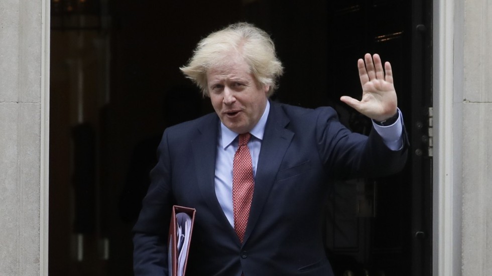 Storbritanniens premiärminister Boris Johnson ska på måndagseftermiddagen hålla ett webbmöte om brexit med EU-ledarna Ursula von der Leyen och Charles Michel. Arkivfoto.