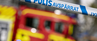 Brand i garagelänga i Lund