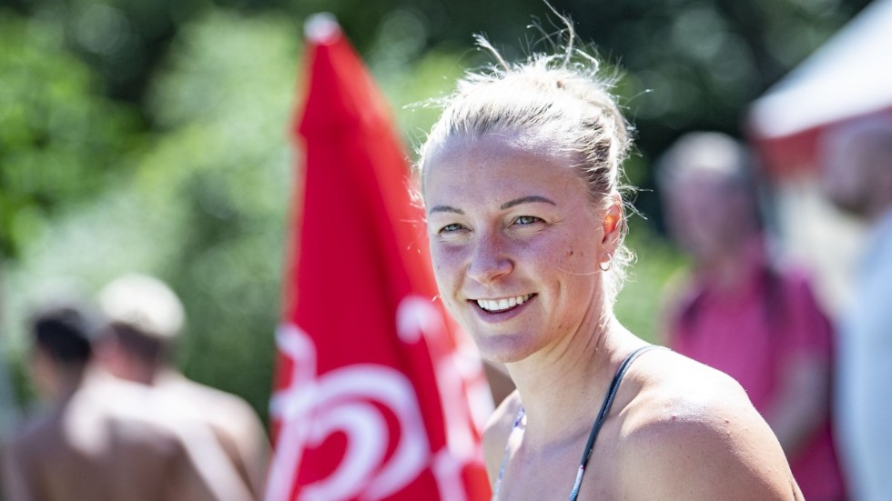 Sarah Sjöström på sim-SM i Malmö i fjol. I år blir det ingen tävling. Arkivbild.