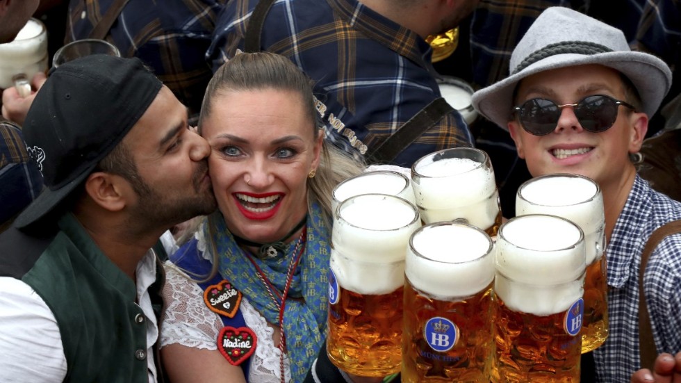 Så här såg det ut i München i fjol – i år blir det ingen Oktoberfest. Arkivbild.
