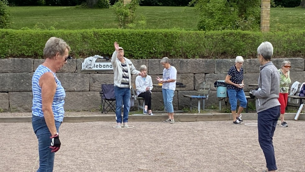 Boulespelet i Källängsparken är en av aktiviteterna hos SPF i Vimmerby som har kommit igång.