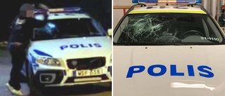 18-åring vandaliserade polisbil i Uppsala  