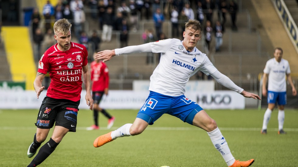 Eric Smith under tiden i IFK Norrköpings tröja. Mittfältaren hymlar inte med att han skulle kunna tänka sig en återkomst.