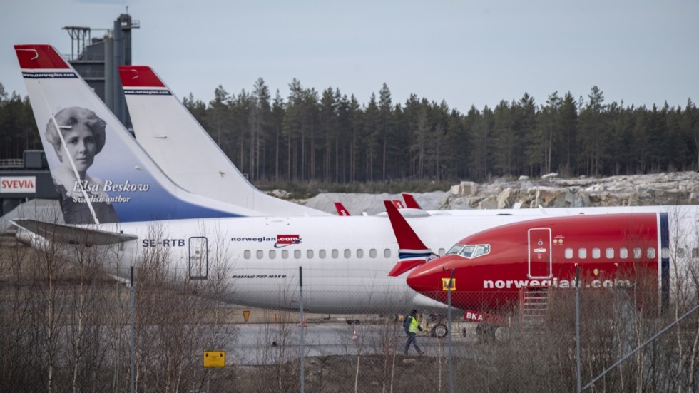Norwegian-flygplan på Arlanda. Arkivbild.