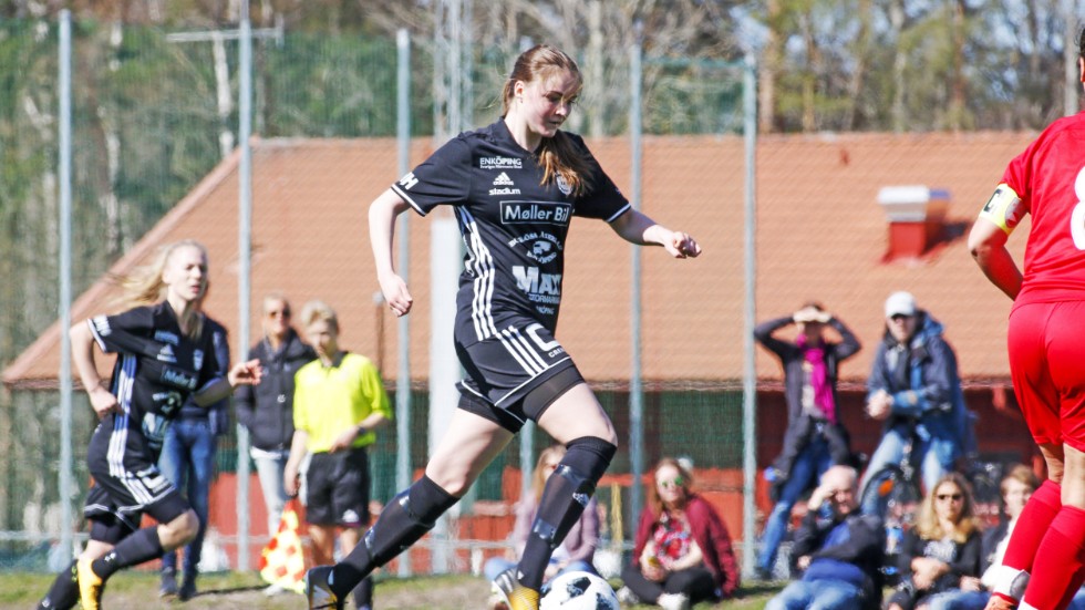 Maja Olsson gjorde målet när Fanna föll knappt mot Östervåla. 
