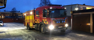 Larm om brand i flerfamiljshus