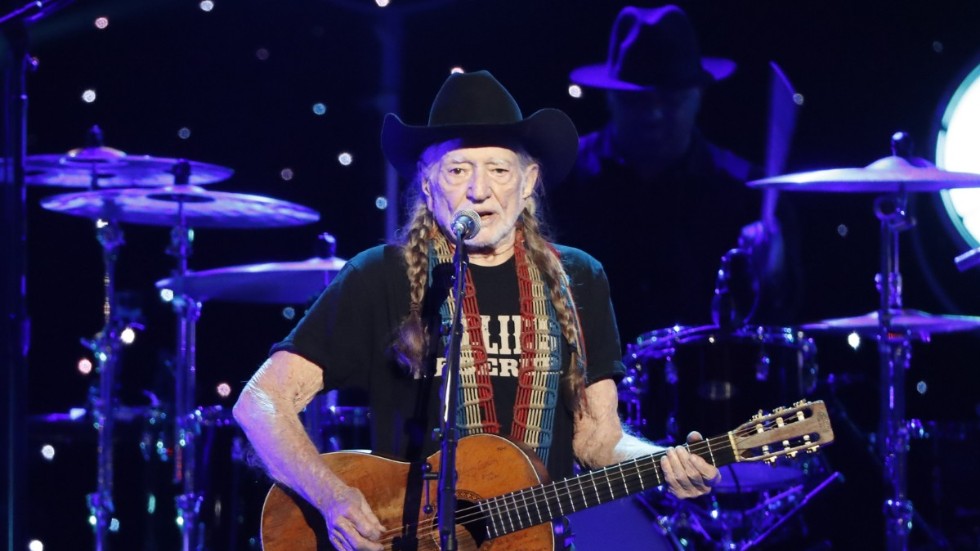 Willie Nelson under en konsert i Nashville 2019. Arkivbild.