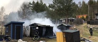 Förråd brann ner i Falmarksforsen 