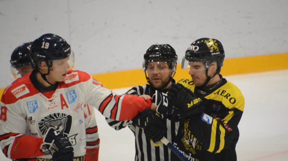 Vimmerby Hockey spelar under onsdagskvällen mot Borås. 