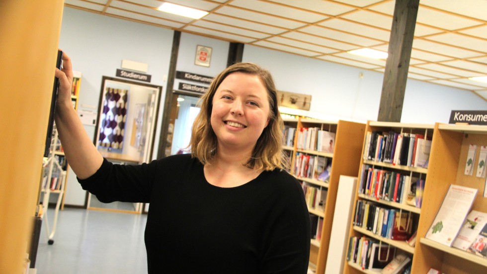 Matilda Henriksson är projektledare för det nya Digidel centret på Kisa bibliotek.