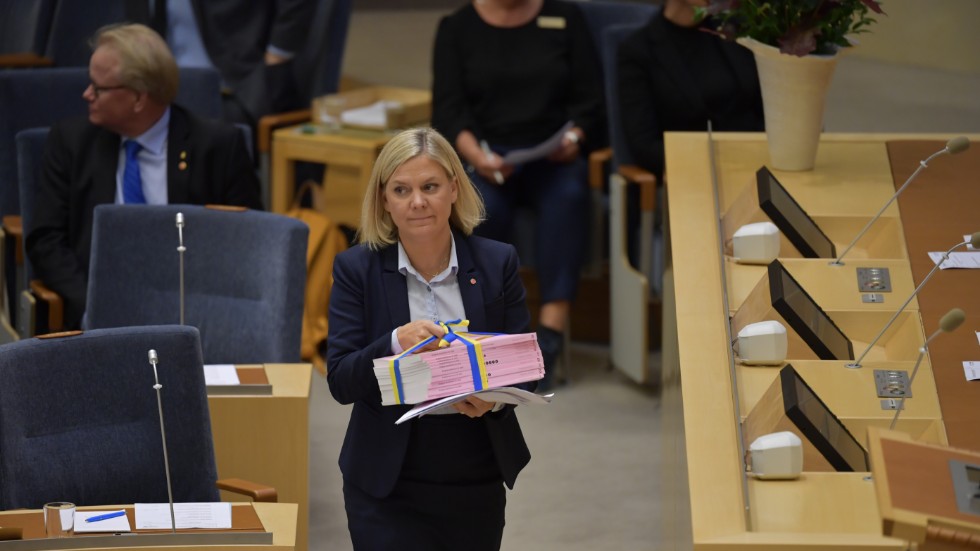 Magdalena Andersson har presenterat en budget som inte tar tag i Sveriges akuta problem, skriver Elisabeth Svantesson och Marta Obminska.