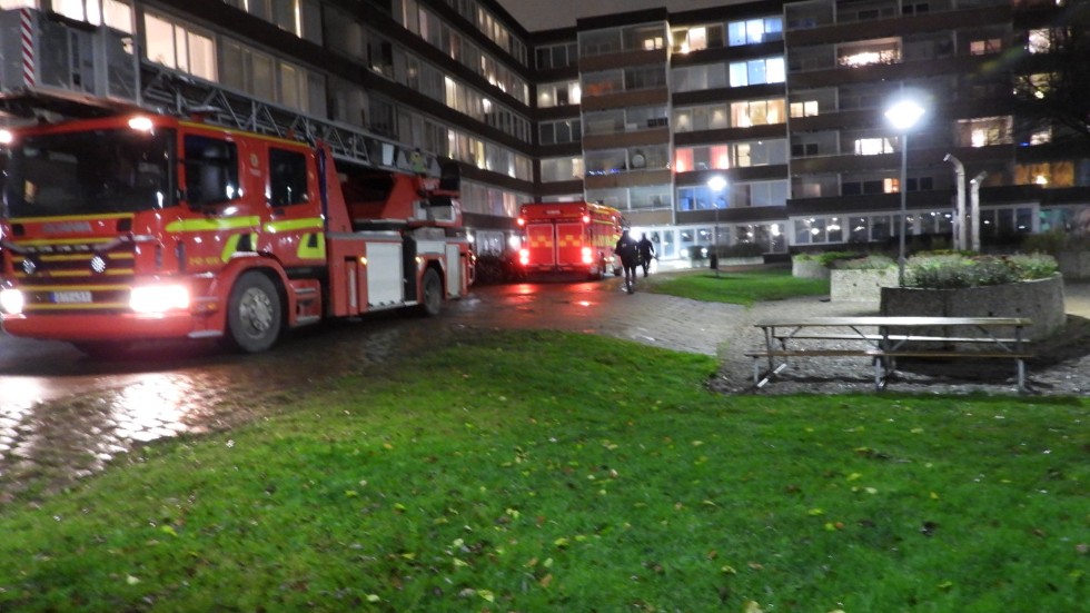 Räddningstjänsten fick på måndagskvällens rycka ut till en fastighet på S:t Persgatan.