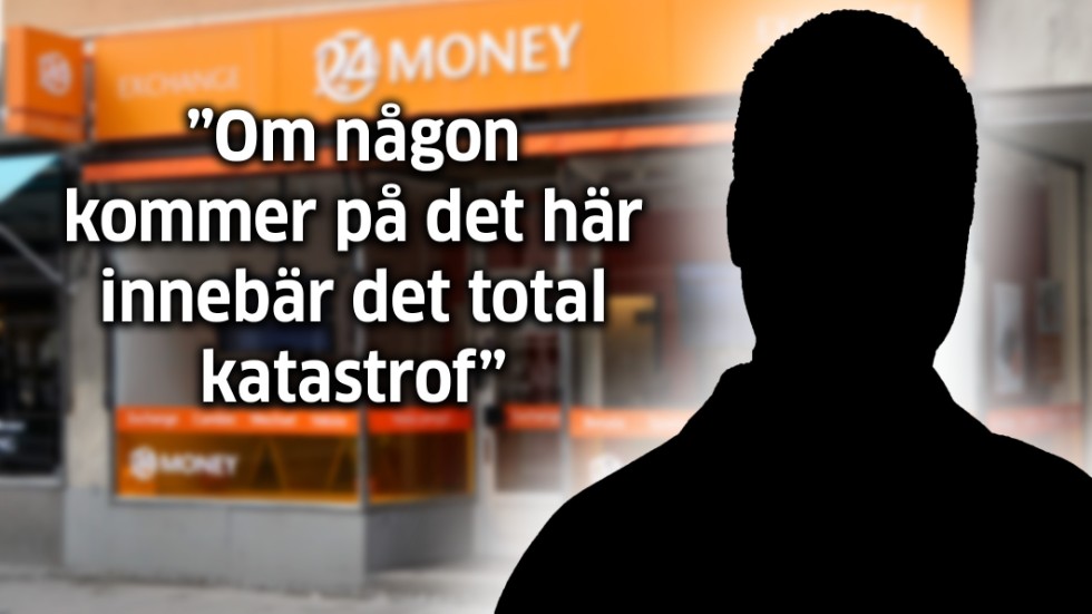 En av de åtalade, en 45-årig Uppsalabo, när han får veta att EBM larmats.