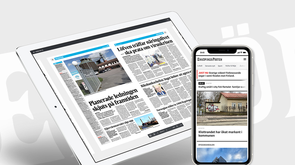 Ladda ner båda våra appar: en app för e-tidningen och en för nyhetssajten.