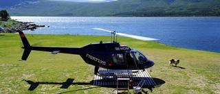 Helikopter istället för båt i Ritsem