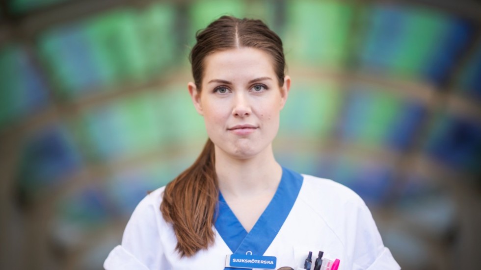 Sofia Lindström, specialistsjuksköterska vid intensivvården i Uppsala på Akademiska Sjukhuset.