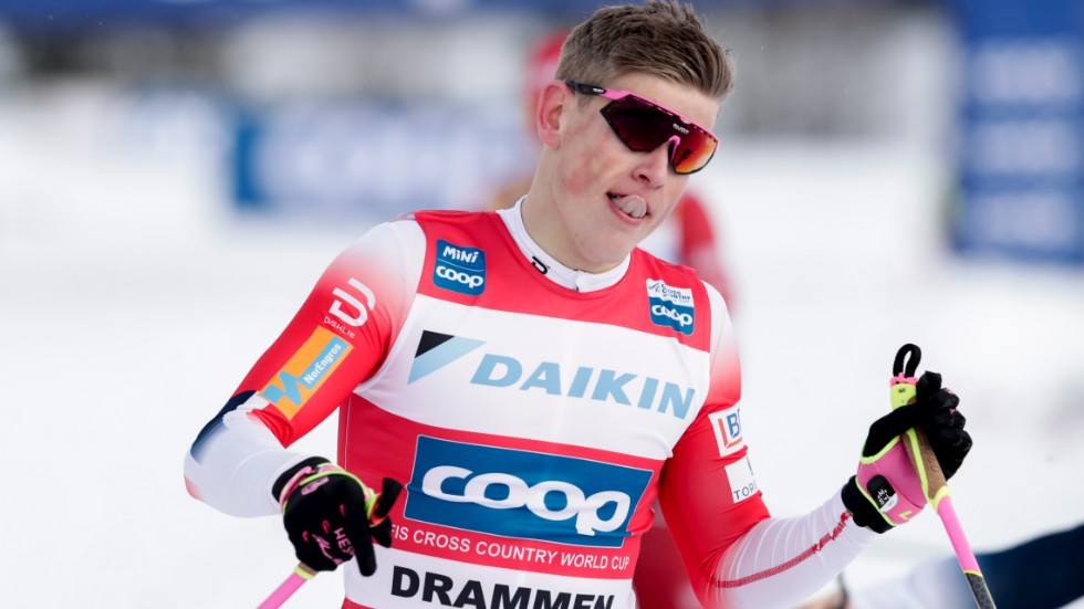 Johannes Høsflot Klæbo blir ambassadör för en ny sprinttävling i Finland. Arkivbild.