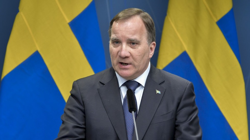 Ökat stöd för S med partiledaren Stefan Löfven. Arkivbild.