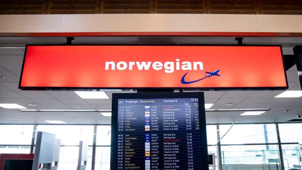 Norwegian har i coronakrisen parkerat 95 procent av sin flygplansflotta och använder i dagsläget bara sju flygplan.