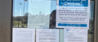 Campus Oxelösund har öppet – men med stängd port