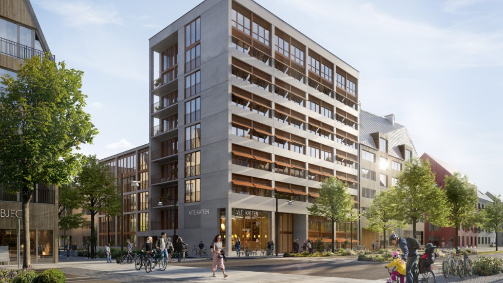 Längs Rosendals huvudgata, Torgny Segerstedts Allé, byggs bostadsprojektet där du får sätta din egen prägel på riktigt – RAW Rosendal.