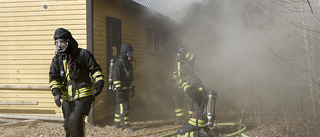 Skarp brandövning för VSR i Gropptorp 