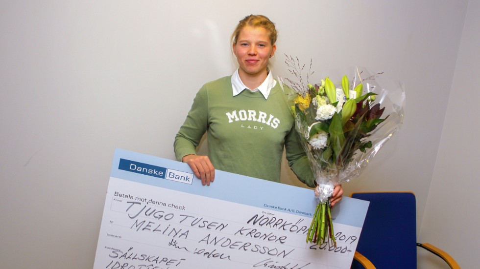 Melina Andersson får årets SIB-stipendium.