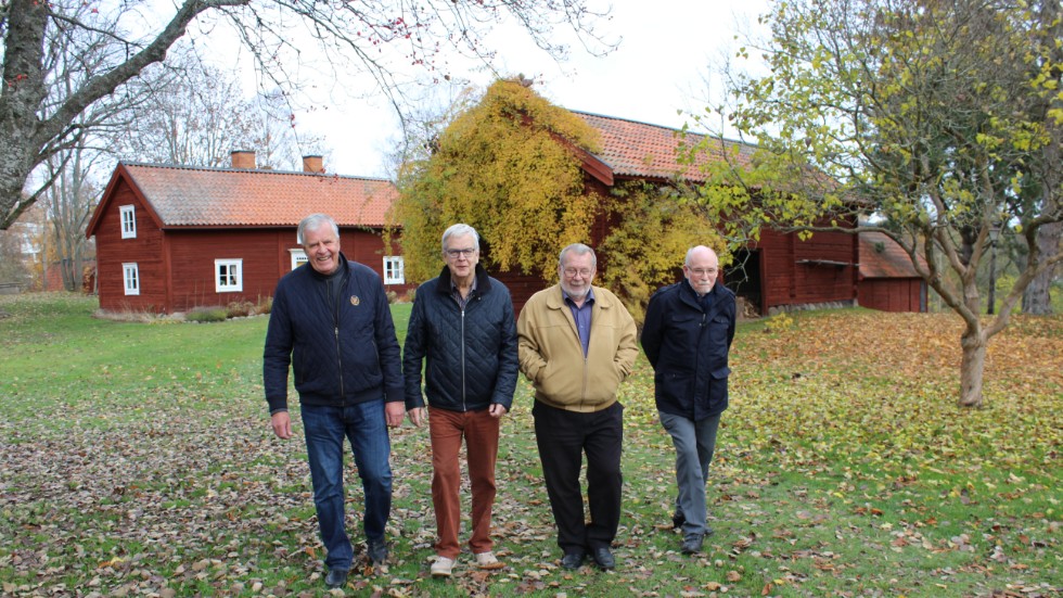 Här är kalenderns skapare: Anders Gustavsson, Svenne Ottemark, Hans Hellman och Bo Jansson.