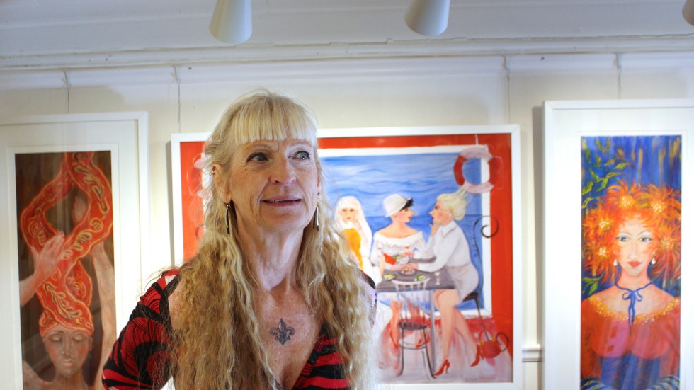 Annlouice Silverwitt har haft många besökare i sin atelje på Storgatan.