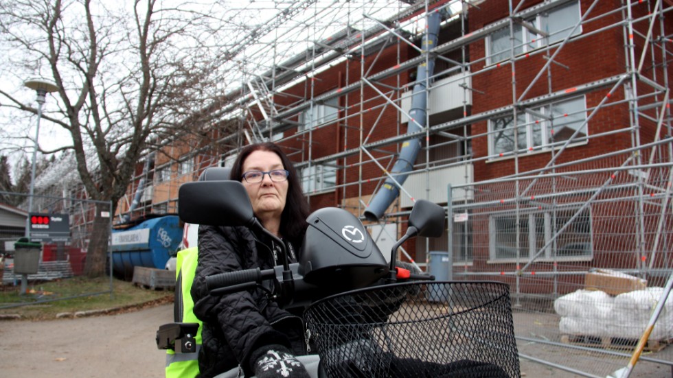Annette Dieke längtar hem till Kärrhöksgränd. Lägenheten hade precis blivit handikappanpassad.