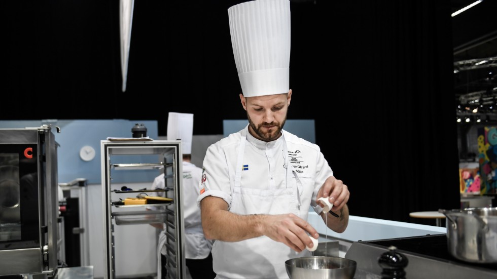 Kocken Sebastian Gibrand slutade två i kock-VM, Bocuse d'Or, i januari.