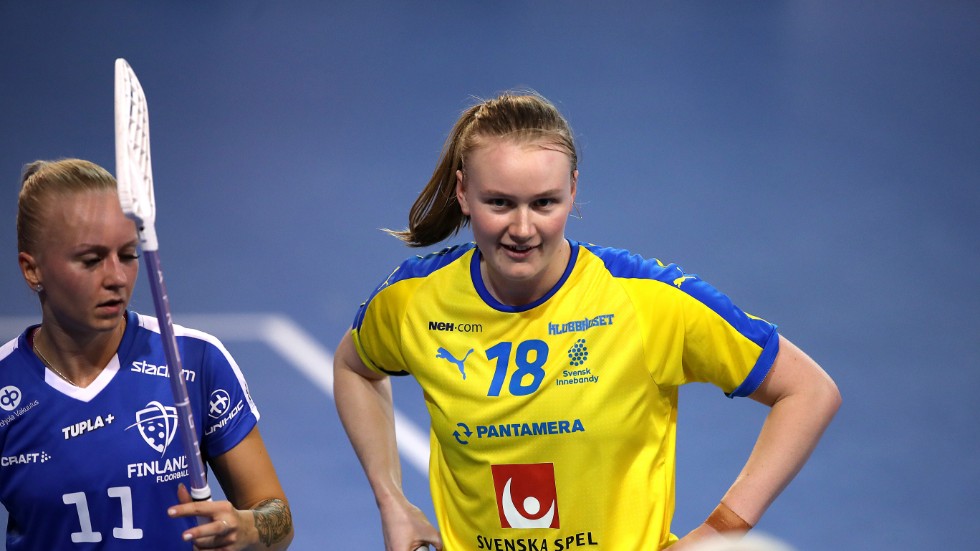 Klara Molin under Euro Floorball Tour i höstas.