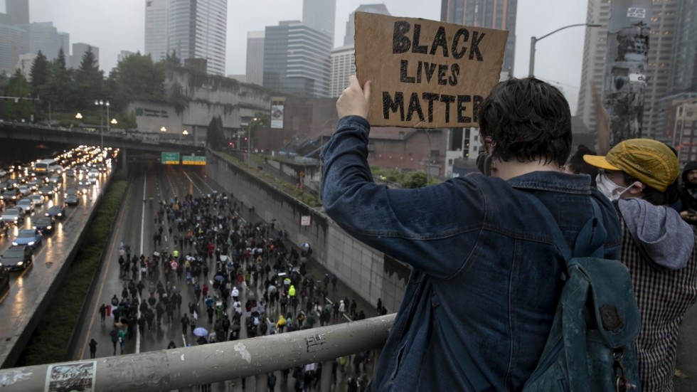 Demonstration i Seattle under lördagen.