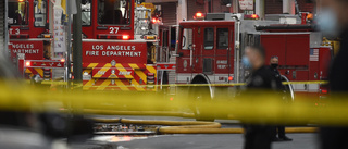 Brandmän skadade i storbrand i Los Angeles