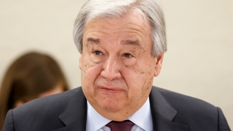 FN:s generalsekreterare António Guterres. Bild från januari.