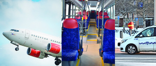 Kollektivtrafik, flyg och taxi påverkas av virusoro