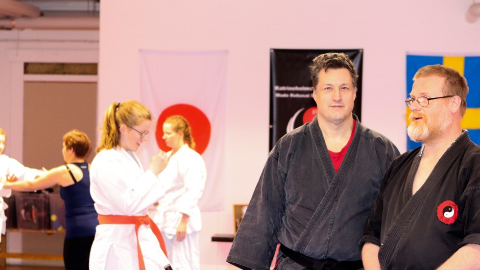 Jan-Erik Roos var en av deltagarna av Anders "Baloo" Irenius undervisning av ju-jutsu i helgen.