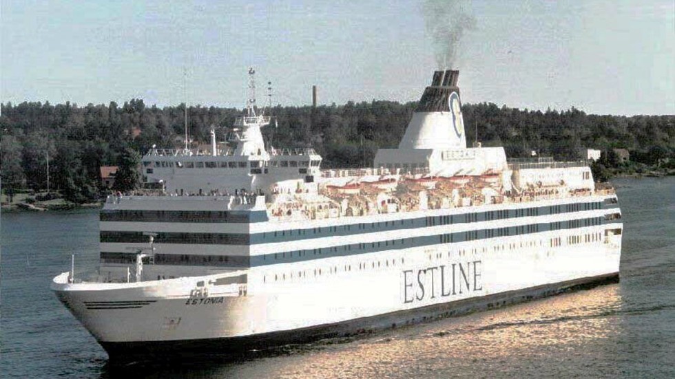 Så här såg M/S Estonia ut, som  för exakt 20 år sedan på söndag förliste och nästan 900 människor omkom.
