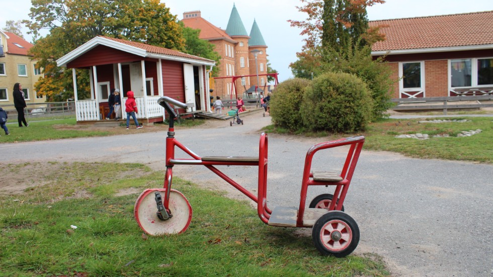 Förskolan Resedan i Västervik är en av kommunens alla förskolor som kan tvingas köpa in blöjor till barnen. 