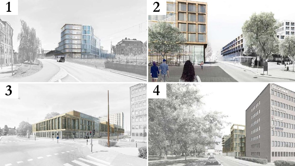De fyra alternativa placeringarna för en kongresshall/kulturhus har kompletterats med ett femte förslag; på Strömsholmen.